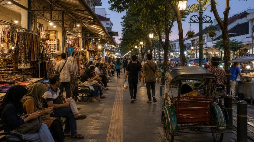 Yogyakarta city and travel scene