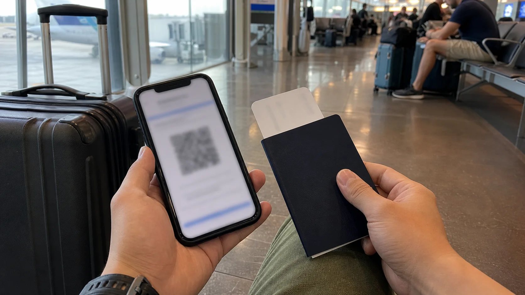 Indonesia entry requirements with passport, visa paperwork and arrival card on a desk