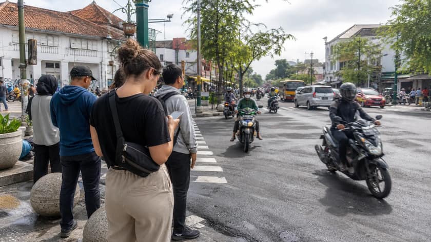 Street scene in Yogyakarta, Indonesia
